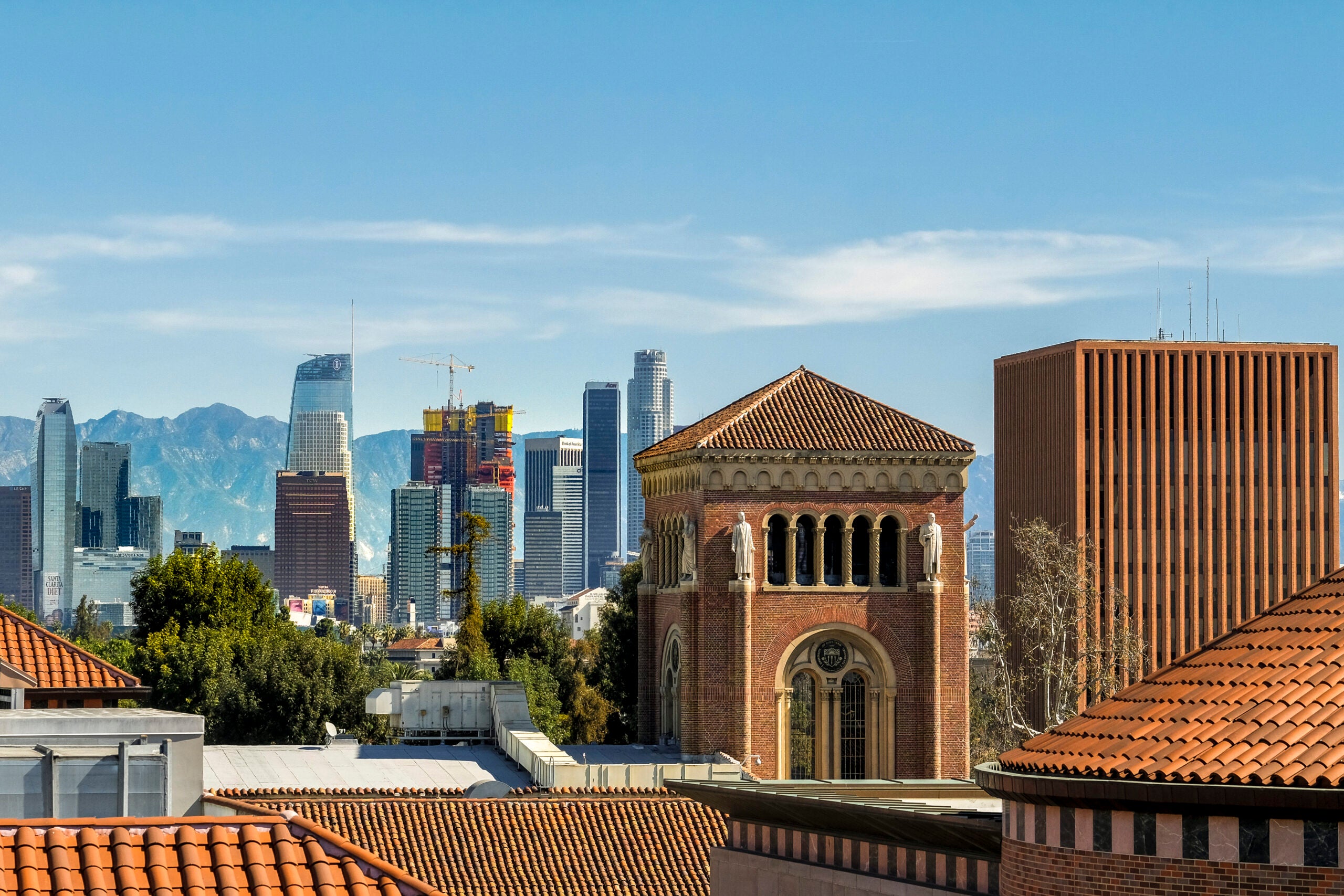 USC and Downtown Los Angeles scenic.