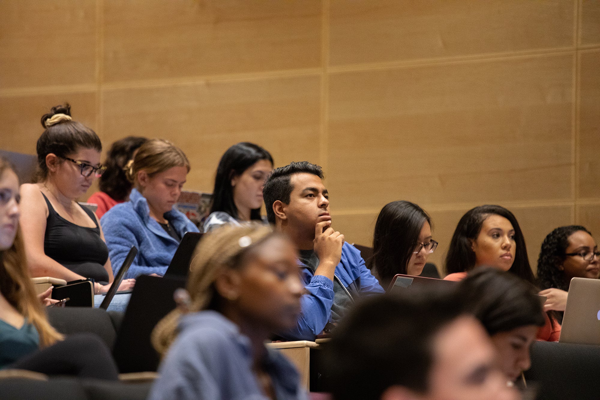 A group of students during a class at USC Annenberg.