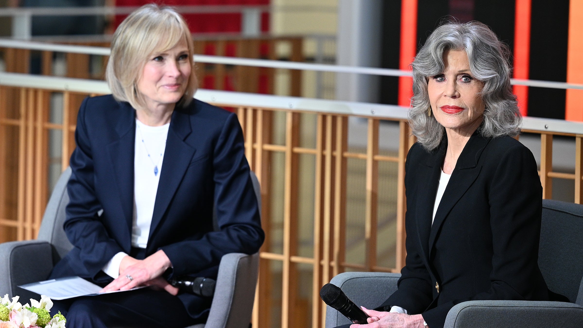 Jane Fonda at USC with Willow Bay