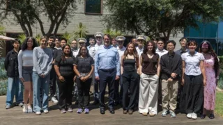 A group shot of ICT interns with Dr. Randall W. Hill, Jr.