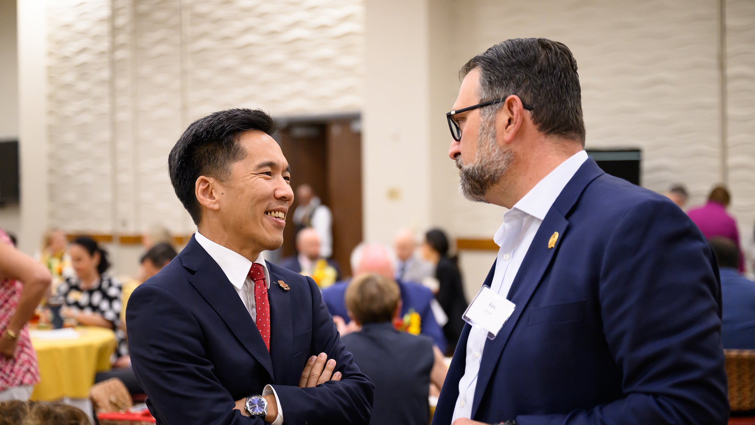 Beong-Soo Kim speaking with Kev Zoryan