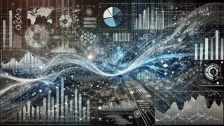 AI generated abstract image for A AI, Economics, and Business Conference at USC