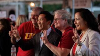 Trojan Family Weekend: Beong-Soo Kim, Monique S. Allard and visitors
