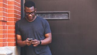 Person using cellphone