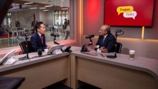 Interim President Beong-Soo Kim interviews Dr. Inderbir Gill for the Trojan Talks Podcast