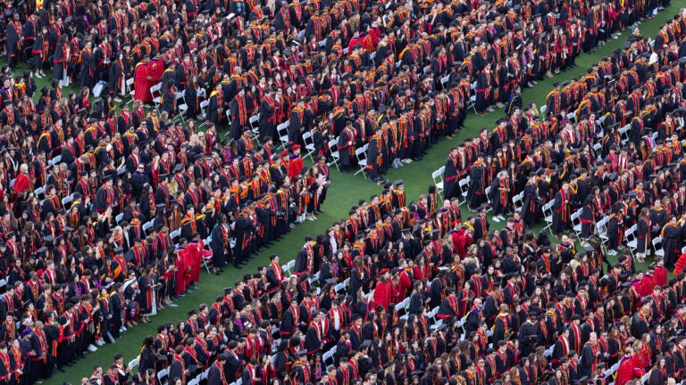 Commencement scene